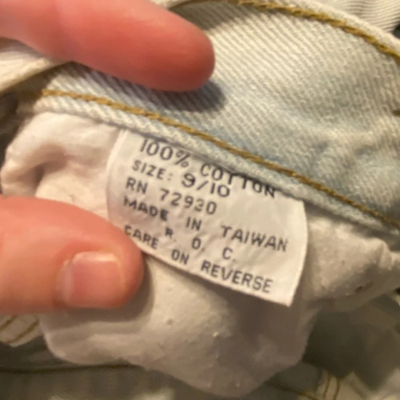 D’Mode Classix Vintage 90s Light Wash Denim W Paisley Embroidery Size 9/10 C3 - Picture 3 of 8